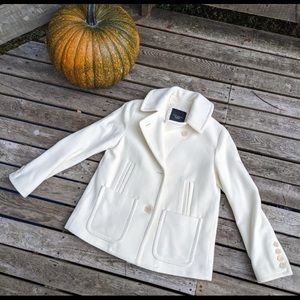 New with Tags Cream Wool Talbot’s Peacoat